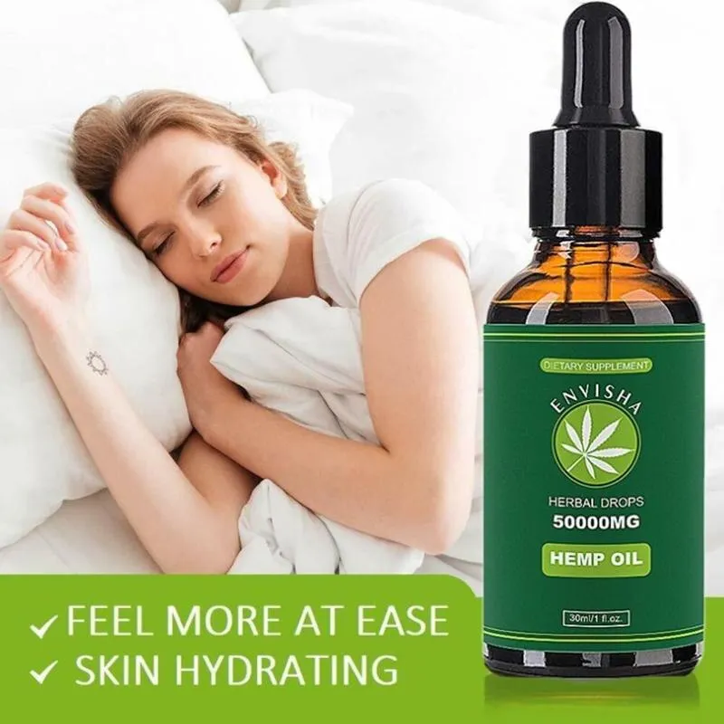 30 ml 50000 mg Contains cbd Organic Hemp Seed Oil Sleep Aid Anti Stress Hemp Extract Drops for Pain, Anxiety & Stress Relief (as shown)