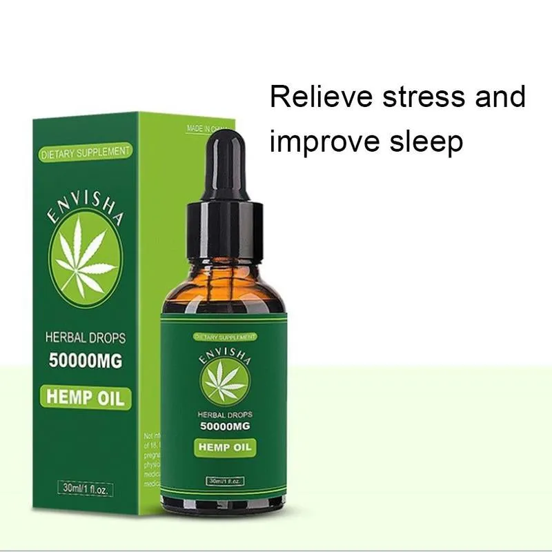 30 ml 50000 mg Contains cbd Organic Hemp Seed Oil Sleep Aid Anti Stress Hemp Extract Drops for Pain, Anxiety & Stress Relief (as shown)