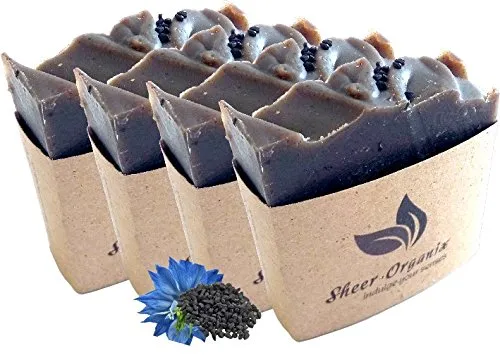 (4 Pack) Sheer Organix Luxury Rejuvenative Handmade Herbal Soap, 3.52 oz. / 100g