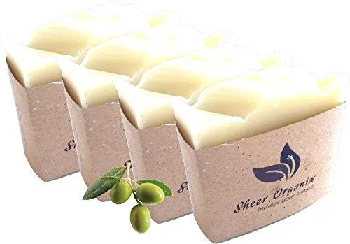 (4 Pack) Sheer Organix Luxury Rejuvenative Handmade Herbal Soap, 3.52 oz. / 100g