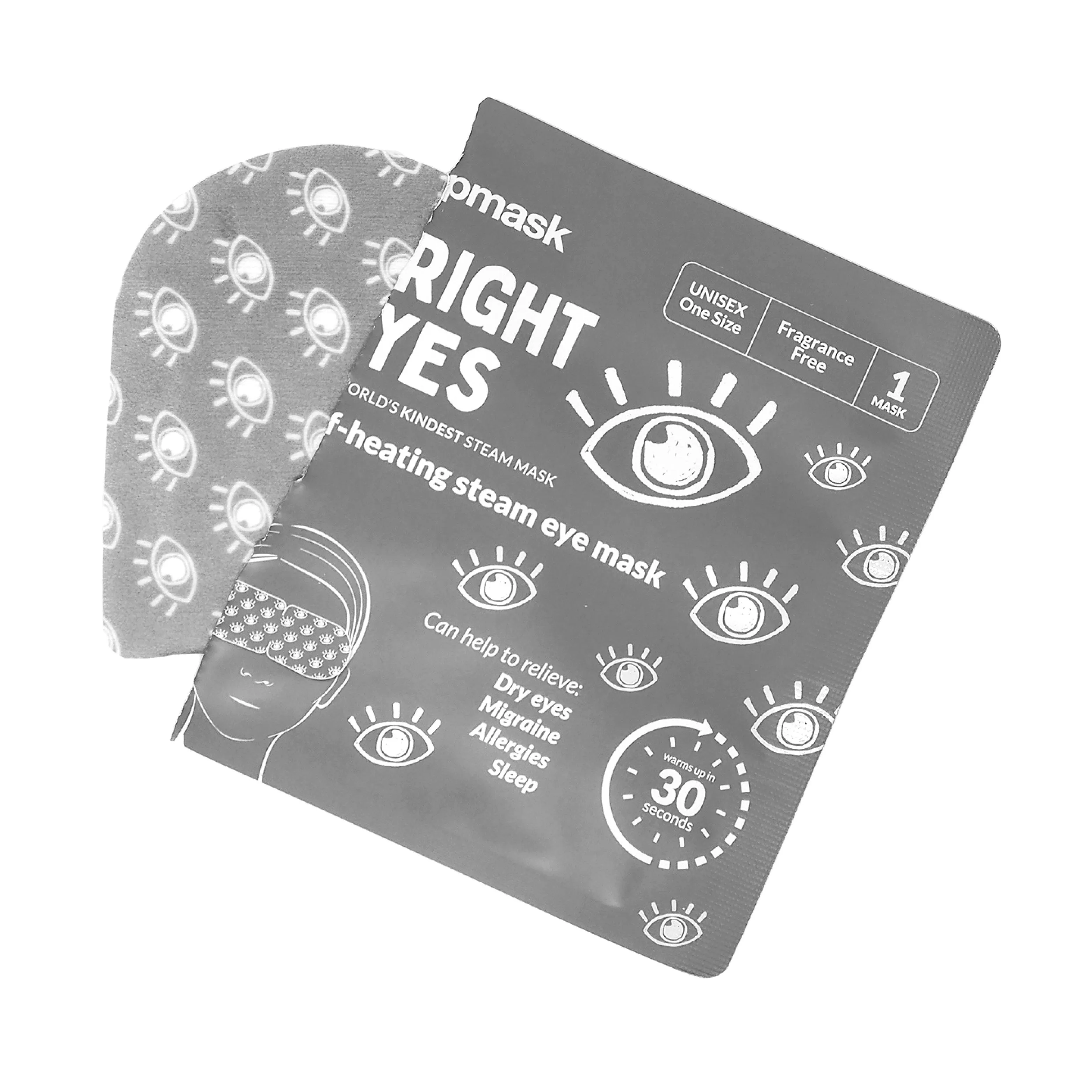 Bright Eyes Fragrance-Free Self-Heating Eye Masks - 3 Pack | Ultimate Eye-care Mask for Dry Eyes, Allergies