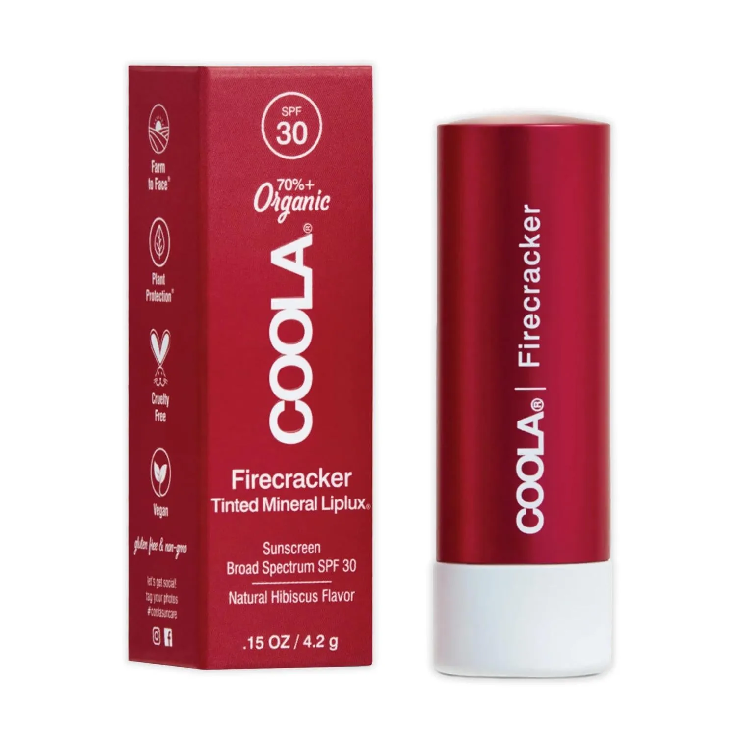 Coola Firecracker Lip Balm SPF 30