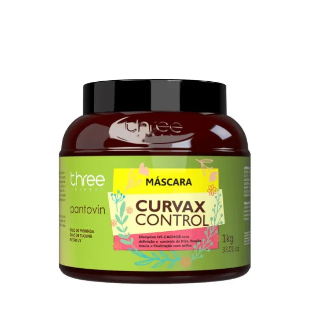 Curvax Frizz Control Pantovin Disciplining Curly Hair Mask 1Kg - Three Therapy