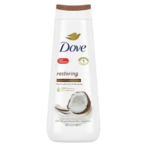 Dove Restoring Long Lasting Gentle Body Wash, Coconut and Cocoa Butter, 20 fl oz