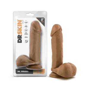 Dr. Skin Dr. William Dildo With Balls - 8 inch (Tan)