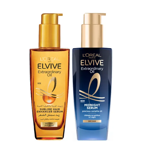 Elvive - Extraordinary Oil Day & Night Hair Serum Bundle