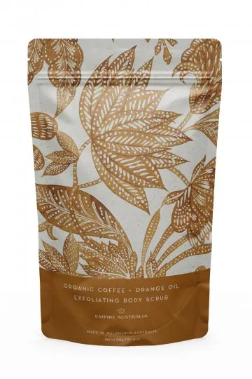 Empire Australia - Ground Coffee   Orange Oil Exfoliating Body Scrub 200g