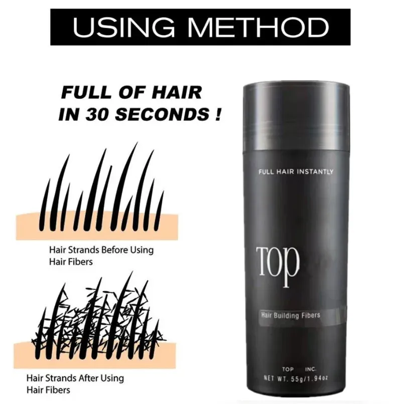 Hair Fibers Loss Bald Regrowth Powders Keratin Applicator Hair Building Fibers Spray Pump Hair Growth Beauty Health Care Product