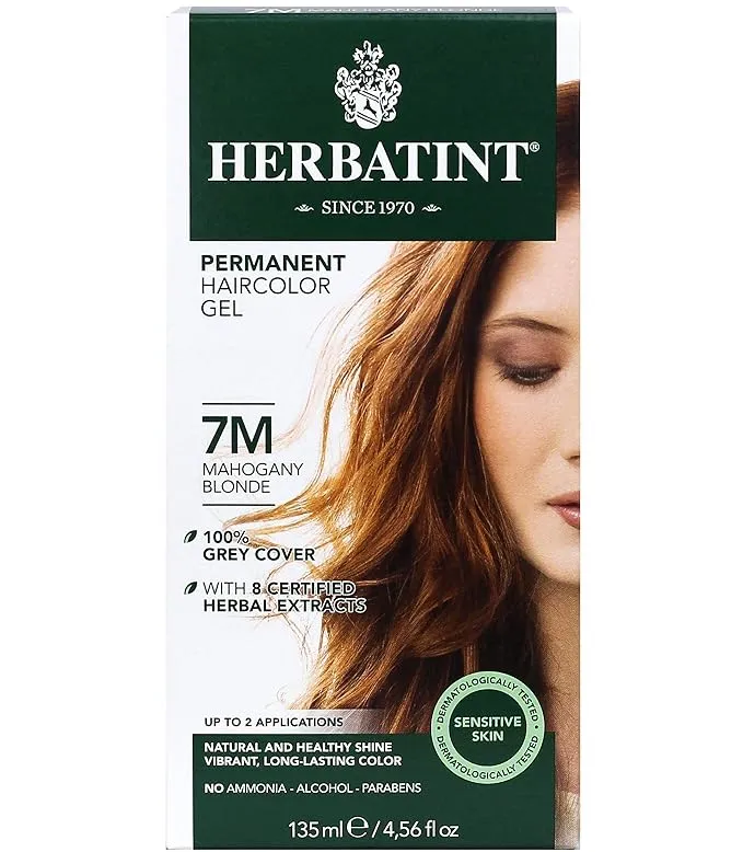 Herbatint Permanent Hair Color Mahogany Blonde 7M 4.5Oz