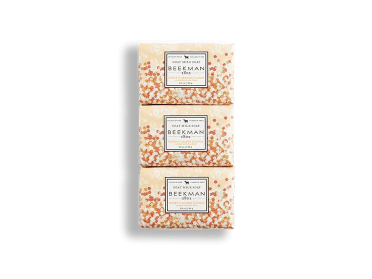 Honey & Orange Blossom 3-Pack Palm-Sized Bar Soap Set