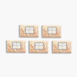 Honey & Orange Blossom Palm-Sized Goat Milk Soap Set of 5