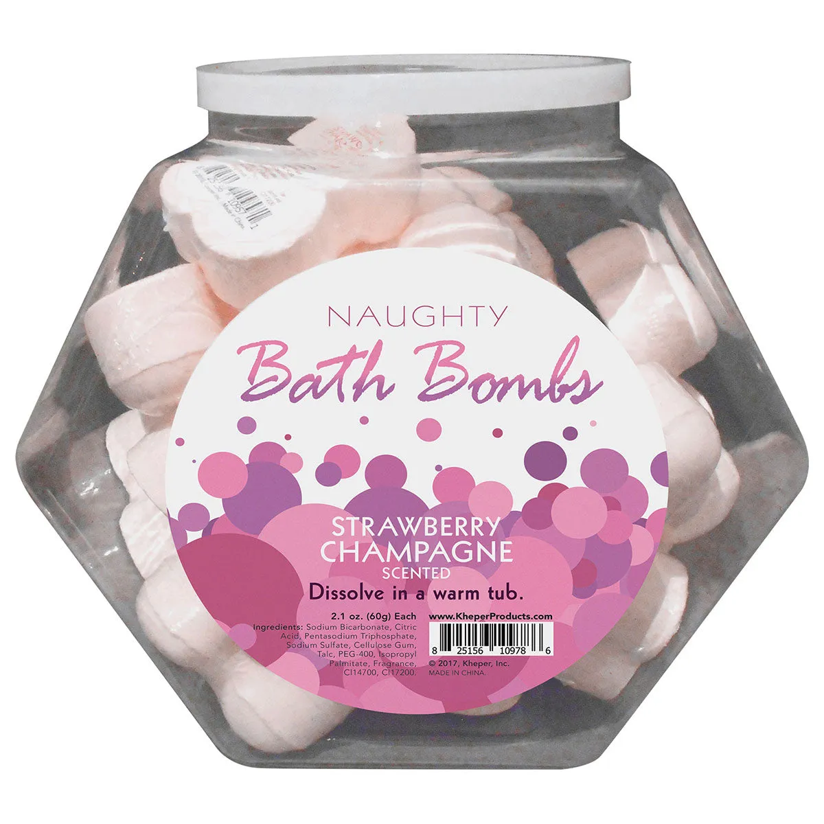 Naughty Bath Bomb 24pc Fishbowl