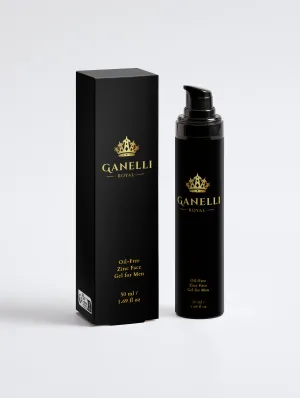 Oil-Free Zinc Face Gel for Men - Ganelli Royal