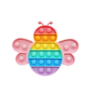 Pastel Bee Popit Fidget Toy