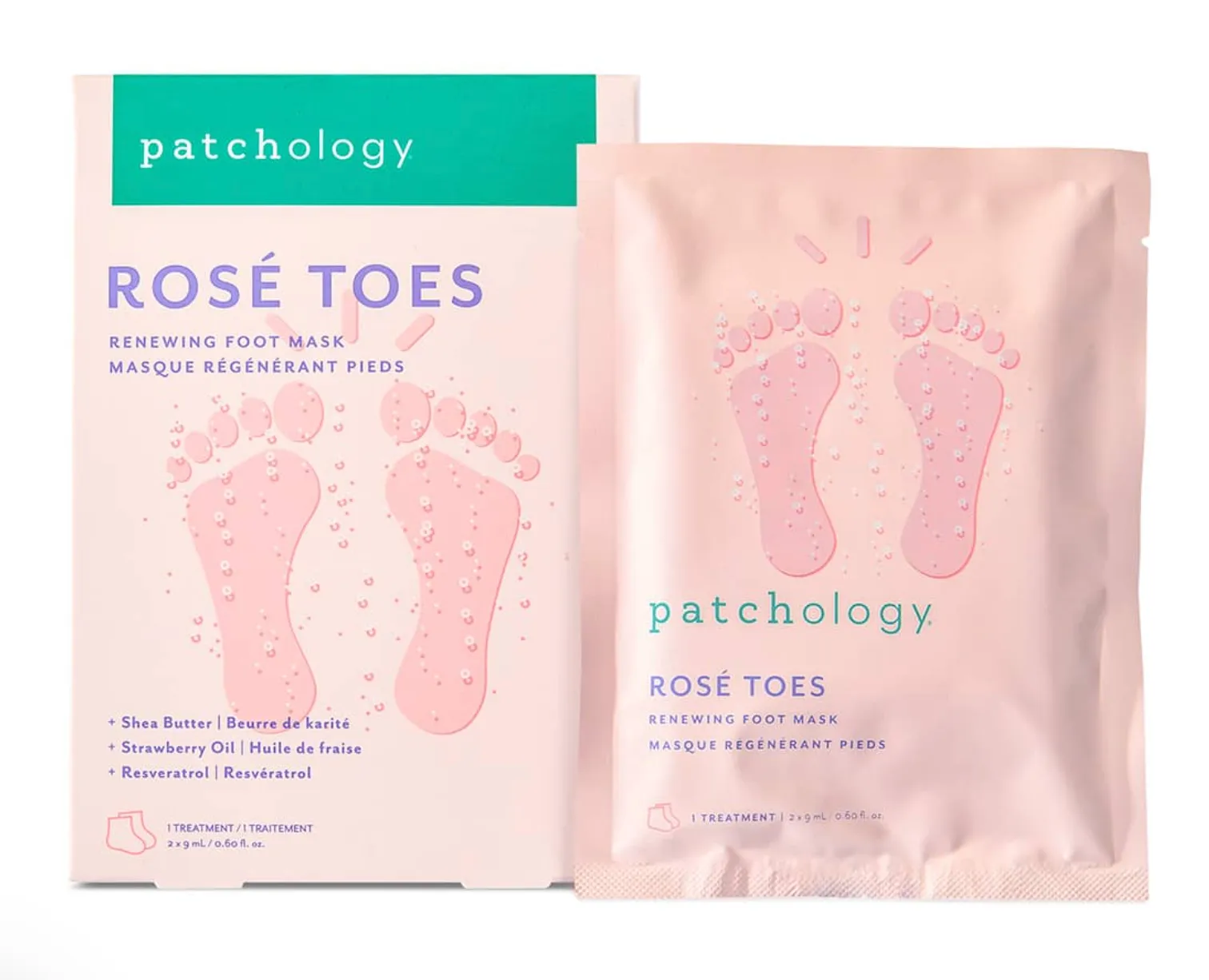 Patchology Rosé Toes Foot Mask