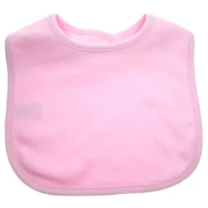 Plain Pink Velcro Bib