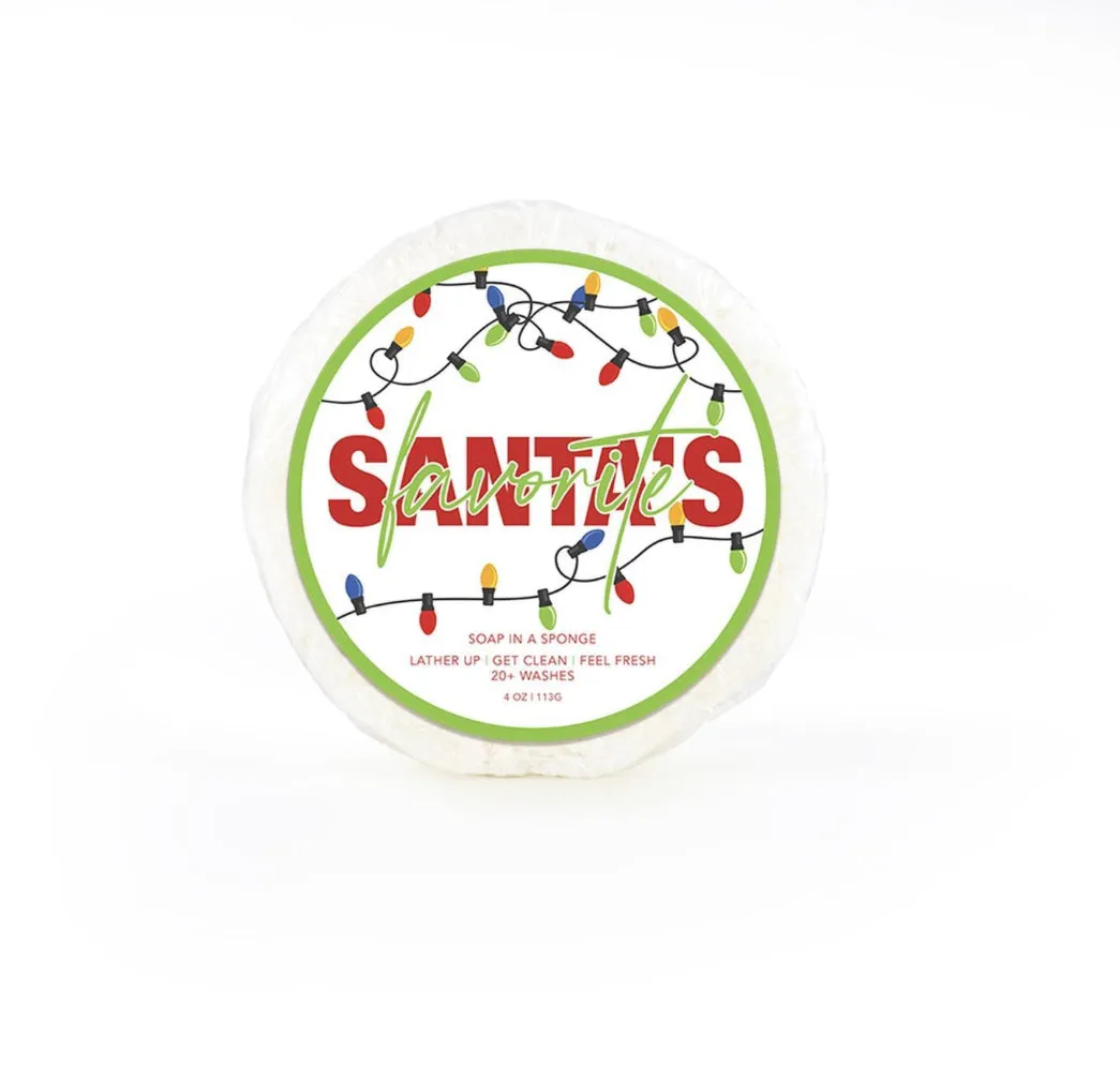 "Santa's Favorite" Soap Sponge