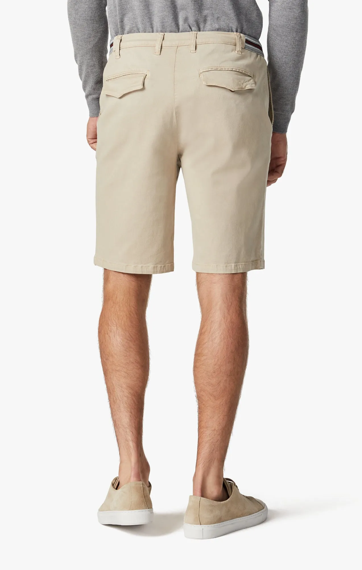 Ravenna Drawstring Shorts In Sand Soft Touch