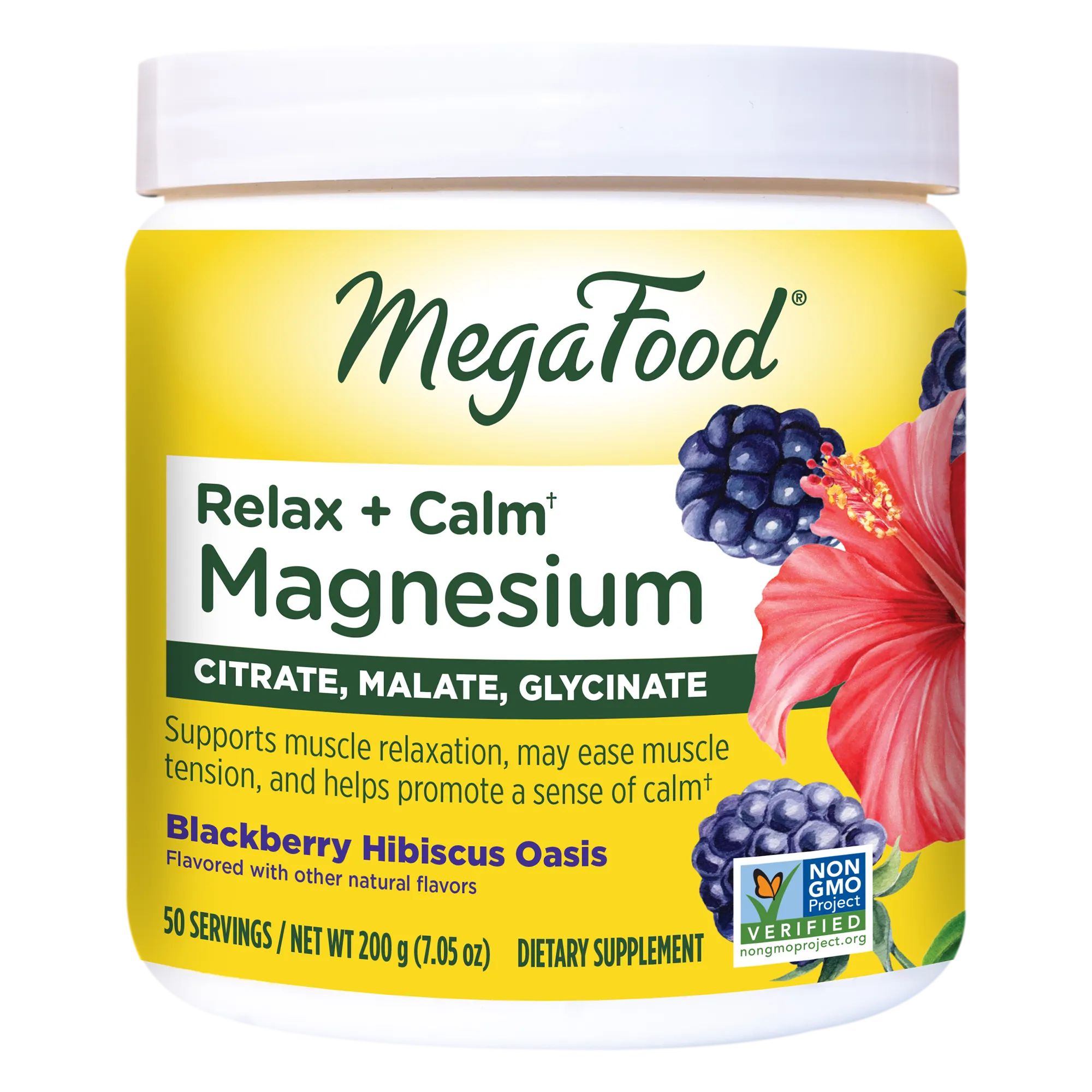 Relax   Calm† Magnesium Powder - Blackberry Hibiscus Oasis Flavor