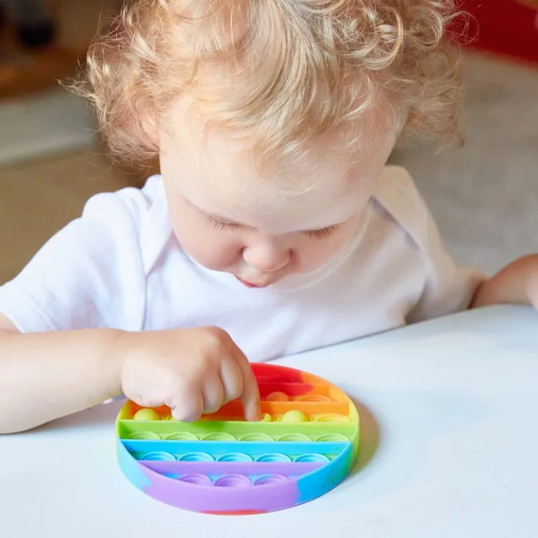 Sensory Pop Fidget Pad – Multicoloured Stress Relief & Focus Tool