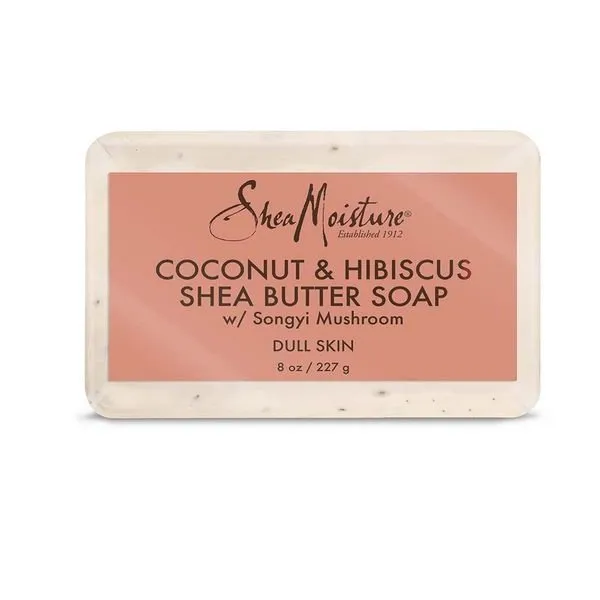 Shea Moisture Shea Butter Bar Soap Coconut Hibiscus 8 oz Liquid