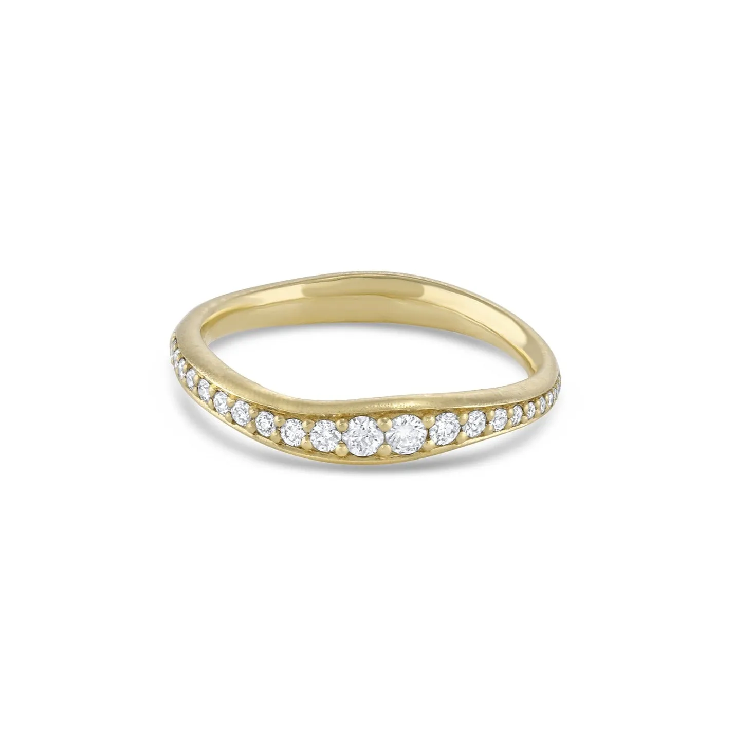 Touch Diamond Stack Ring, Pavé