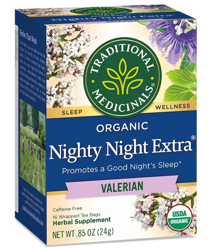 Traditional Medicinals Nighty Night Extra w/ Valerian Tea (16 Bags)