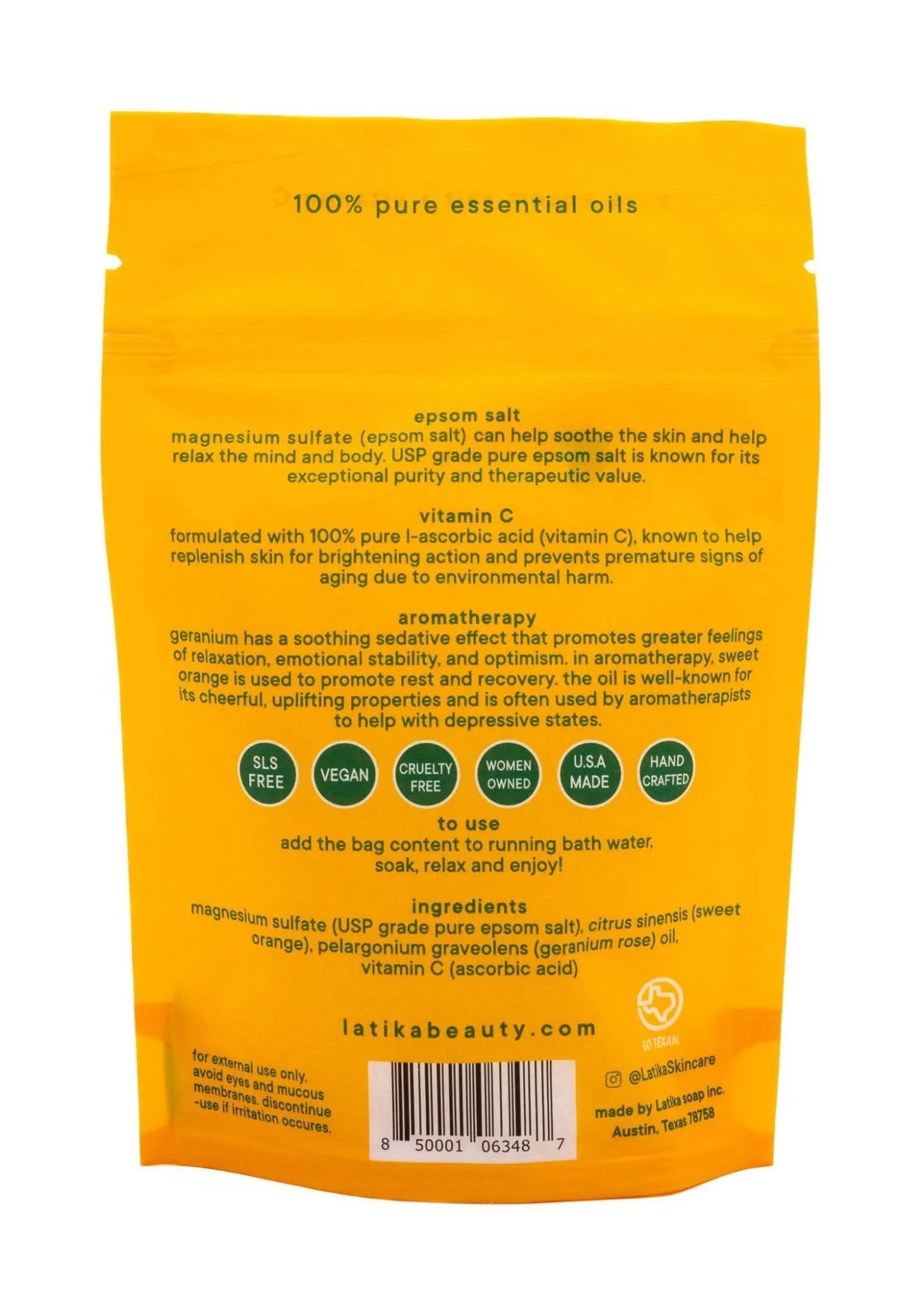 Vitamin C Epsom Bath Soak