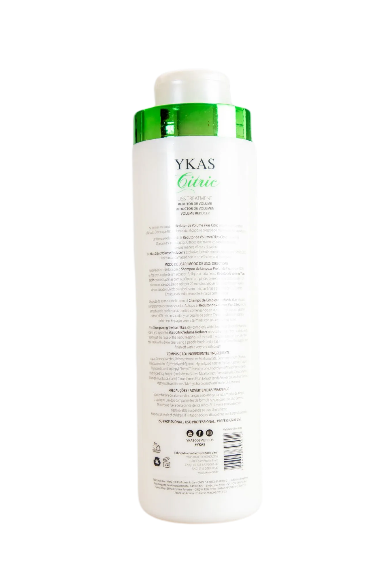 Volume Reducer Liss Treatment CITRIC 1Lt - Ykas